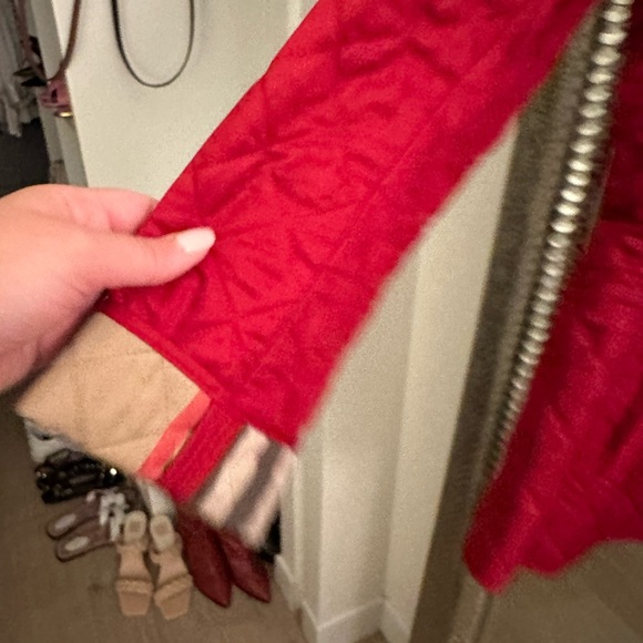 Burberry Red Quilted Jacket - Picture 9 of 16